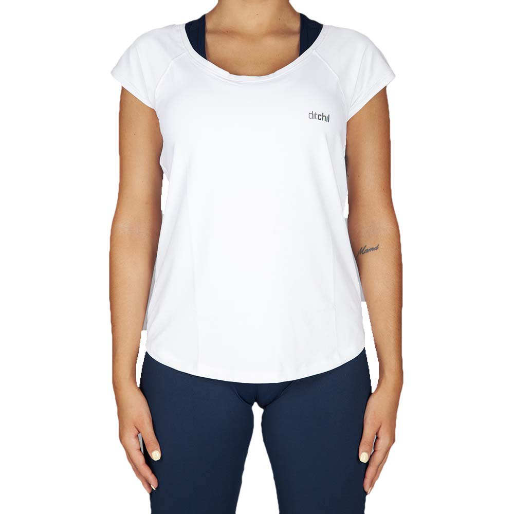 Ditchil Ease Short Sleeve T-shirt Weiß XL Frau von Ditchil