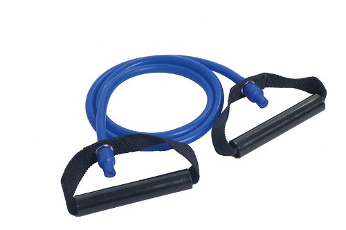 Dittmann® Body Tube® Resistance Tube mit Kunststoffgriffen, blau (extra stark) von Dittmann