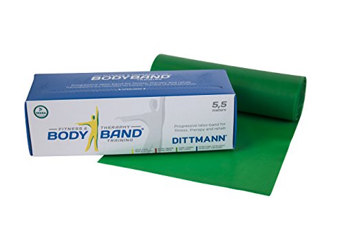 Dittmann Heavy Gymnastikband, grün, 25m x 14.5 cm x 0.25 mm von Dittmann