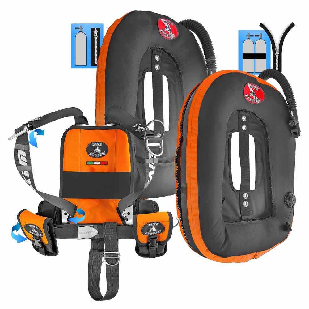 Dive System Quikly Moby Wing Orange von Dive System
