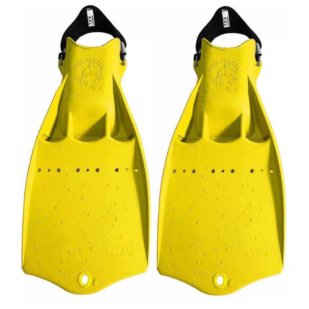 Dive System Tech Fins Gelb EU 45-47 von Dive System