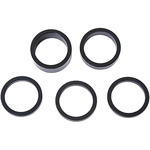 CONTEC Spacer-Set, 1", schwarz, mit 5 Alu Spacern 3 x 5 mm, 1 x 10 mm, 1 x 15 mm von Diverse