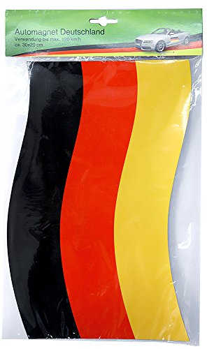 Diverse 2 x Magnetfahne Deutschland Fahne 30x20cm Automagnet Flagge WM EM Fanartikel von Diverse