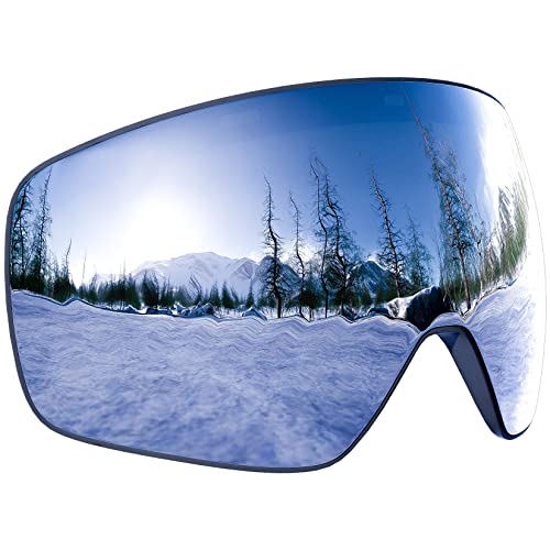 Dizokizo Ersatz Skibrille Linse Magnetische Sphärische Schneebrille Linse für Snowboarding Skifahren von Dizokizo
