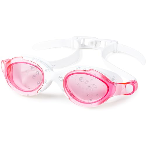 Dizokizo Schwimmbrille UV-Schutz Anti-Fog Wasserdichte Schwimmbrille Einfach einzustellen für Erwachsene Männer Frauen von Dizokizo
