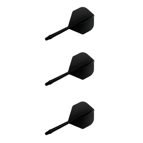 DmDoyy 3 Stück Dart Flights Mit Schaft, k Flex Flights no 6, anglebigen kombinierten Dart-Flights und Schäften von DmDoyy