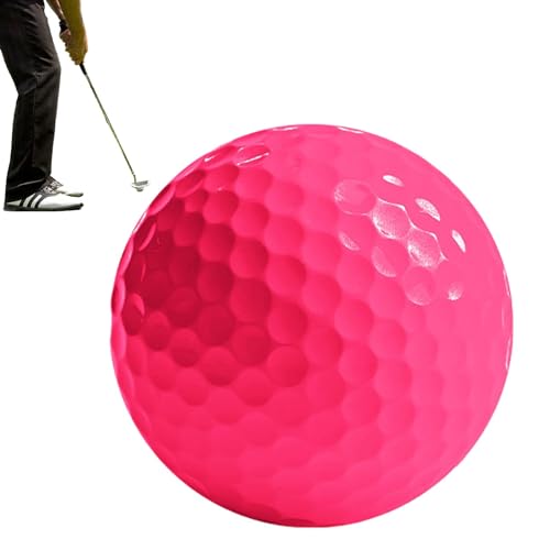 Dmuzsoih Golfbälle farbig,Bunte Golfbälle | Tragbarer Golfball | Langstrecken-Golfbälle für Golfliebhaber, tragbare Golfbälle mit festem Kern, neonfarbene Golfbälle von Dmuzsoih