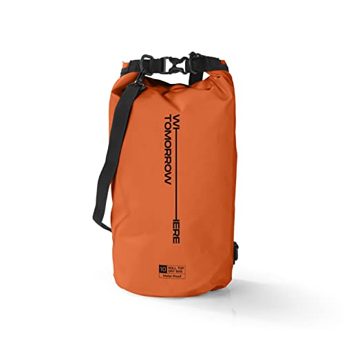 #DoYourOutdoor Where Tomorrow Dry Bag Tasche | Wasserdichter Rucksack | Wasserfester Beutel & Packsack | Drybag ideal für Boot, Kajak, Angeln und Camping, WT2 [orange | 20L] von #DoYourOutdoor