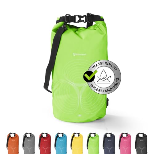#DoYourSports Dry Bag Tasche 20L grün | Wasserdichter Rucksack | Wasserfester Beutel & Packsack | Drybag ideal für Boot, Kajak, Angeln und Camping von #DoYourOutdoor