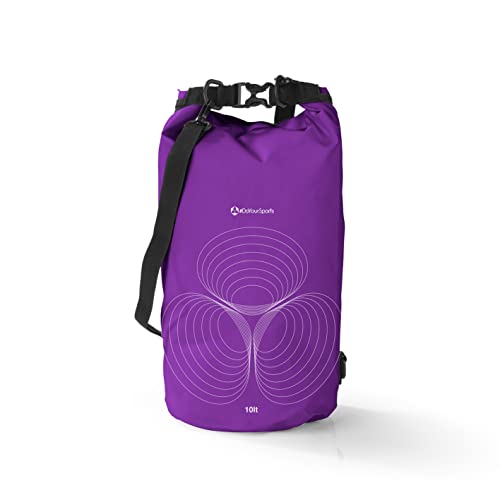 #DoYourSports Dry Bag Tasche | Wasserdichter Rucksack | Wasserfester Beutel & Packsack | Drybag ideal für Boot, Kajak, Angeln und Camping, DYS [lila | 20L] von #DoYourOutdoor