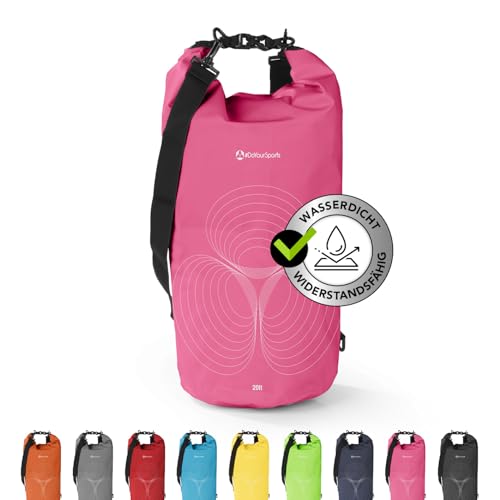 #DoYourSports Dry Bag Tasche | Wasserdichter Rucksack | Wasserfester Beutel & Packsack | Drybag ideal für Boot, Kajak, Angeln und Camping, DYS [pink | 10L] von #DoYourOutdoor