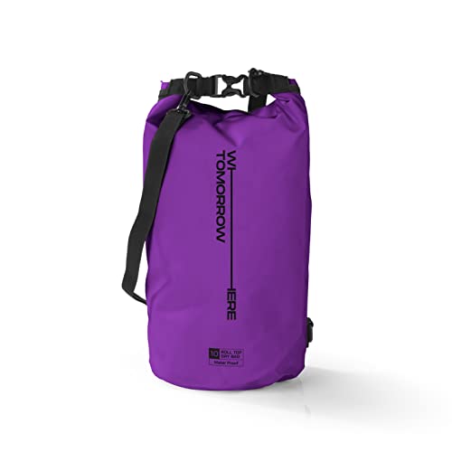 #DoYourOutdoor Where Tomorrow Dry Bag Tasche | Wasserdichter Rucksack | Wasserfester Beutel & Packsack | Drybag ideal für Boot, Kajak, Angeln und Camping, WT2 [lila | 20L] von #DoYourOutdoor