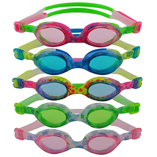 #DoYourSwimming »Flippo« Kinder-Schwimmbrille, 100% UV-Schutz + Antibeschlag. Starkes Silikonband + stabile Box. TOP-MARKEN-QUALITÄT! AF-1700S, pink/grün von #DoYourSwimming