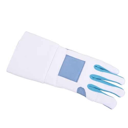 Doact Gepolsterte Fechthandschuhe, Abriebfeste Zaunhandschuhe aus Gestricktem Stoff Verhindern das Verrutschen der Linken Hand Zum Üben (L) von Doact