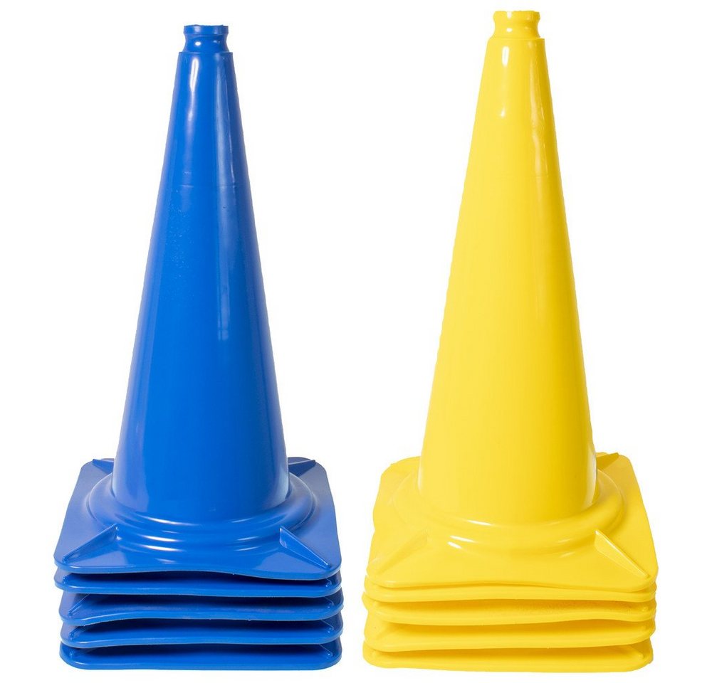 Dönges Outdoor-Spielzeug XXL-Pylonen 10er-Set, blau/gelb von Dönges