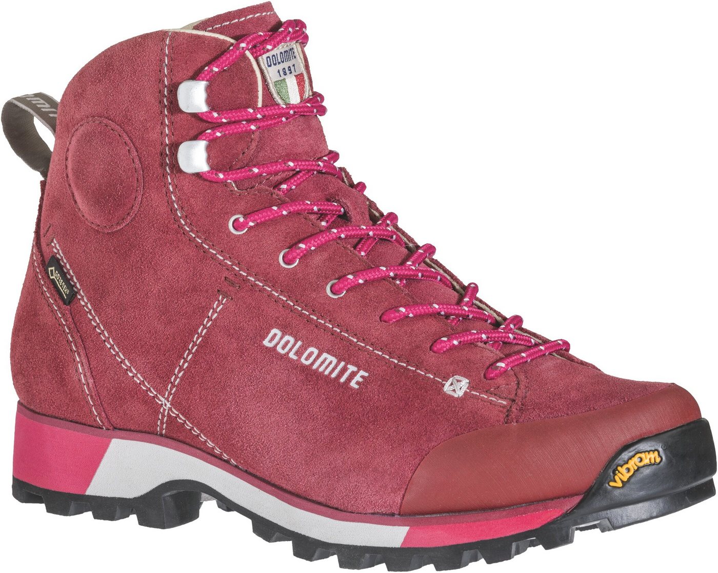 Dolomite DOL Shoe W's 54 Icon GTX Burgundy Red/Fuxia Pink Wanderschuh von Dolomite