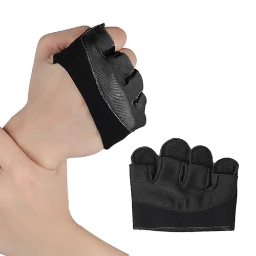 Domasvmd 2 x rutschfeste 4-Finger-Workout-Handschuhe aus Silikon, Gewichtheber-Handschuhe, für Männer und Frauen, Silikon-Protektoren von Domasvmd