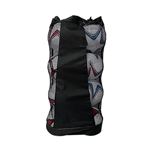 Domasvmd Große Sporttasche, Netz-Basketballtasche, verstellbarer Schultergurt, Team-Taschen für Fußball, Fußball, Volleyball, Zubehör von Domasvmd