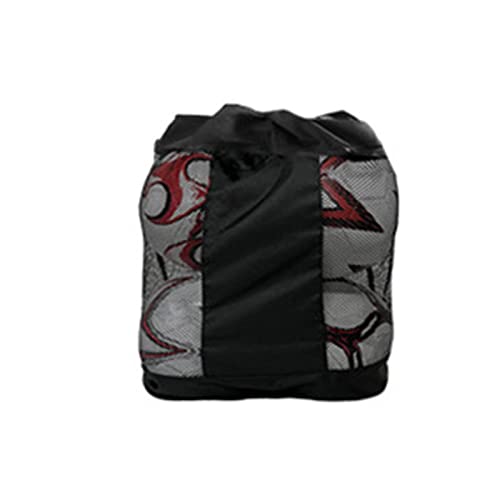 Domasvmd Große Sporttasche, Netz-Basketballtasche, verstellbarer Schultergurt, Team-Taschen für Fußball, Fußball, Volleyball, Zubehör von Domasvmd
