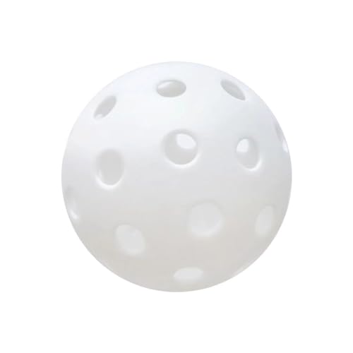 Domasvmd Pickleball-Ball, 74 mm, 3 Stück, 40 Löcher, beleuchtetes Pickleball-Zubehör, Ersatzset, Outdoor-Picklebal-Ball, praktische Netztasche, Pickleballs von Domasvmd
