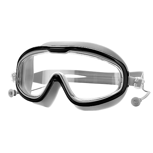 Domasvmd Super Big Frame Kurzsichtige Schwimmbrille, Unisex, für Erwachsene, beschlagfrei, UV-Schutz, für Anfänger, Professio, Schwimmausrüstung für Erwachsene und Anfänger von Domasvmd