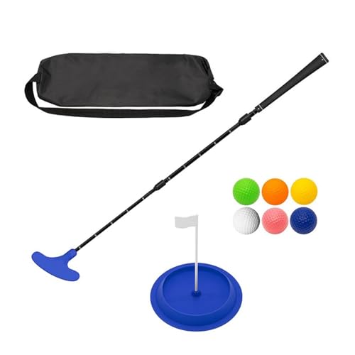 Verstellbares Golf-Putter-Set, Zwei-Wege-Golf-Putter, Schläger mit Puttingscheibe und Übungsball, für Damen und Herren, Golfer, verstellbare Länge, Golfschläger von Domasvmd