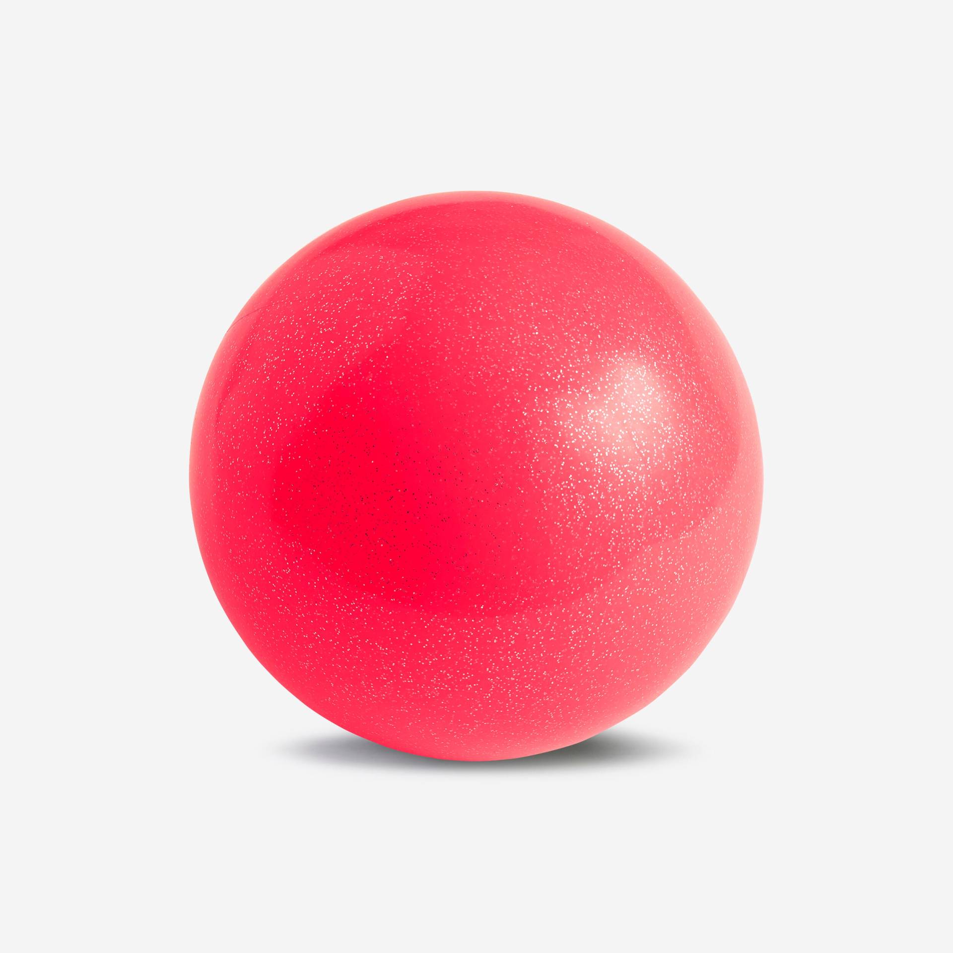 Gymnastikball 16,5 cm koralle glitzernd von Domyos