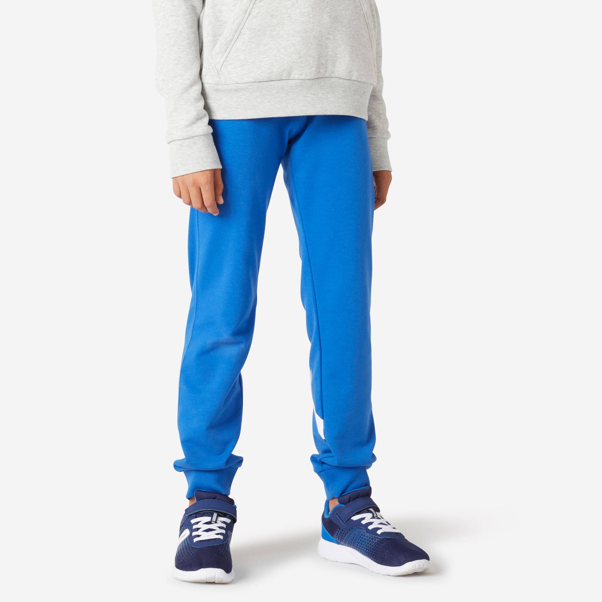 Jogginghose Kinder Baumwolle Regular - 100 blau von Domyos