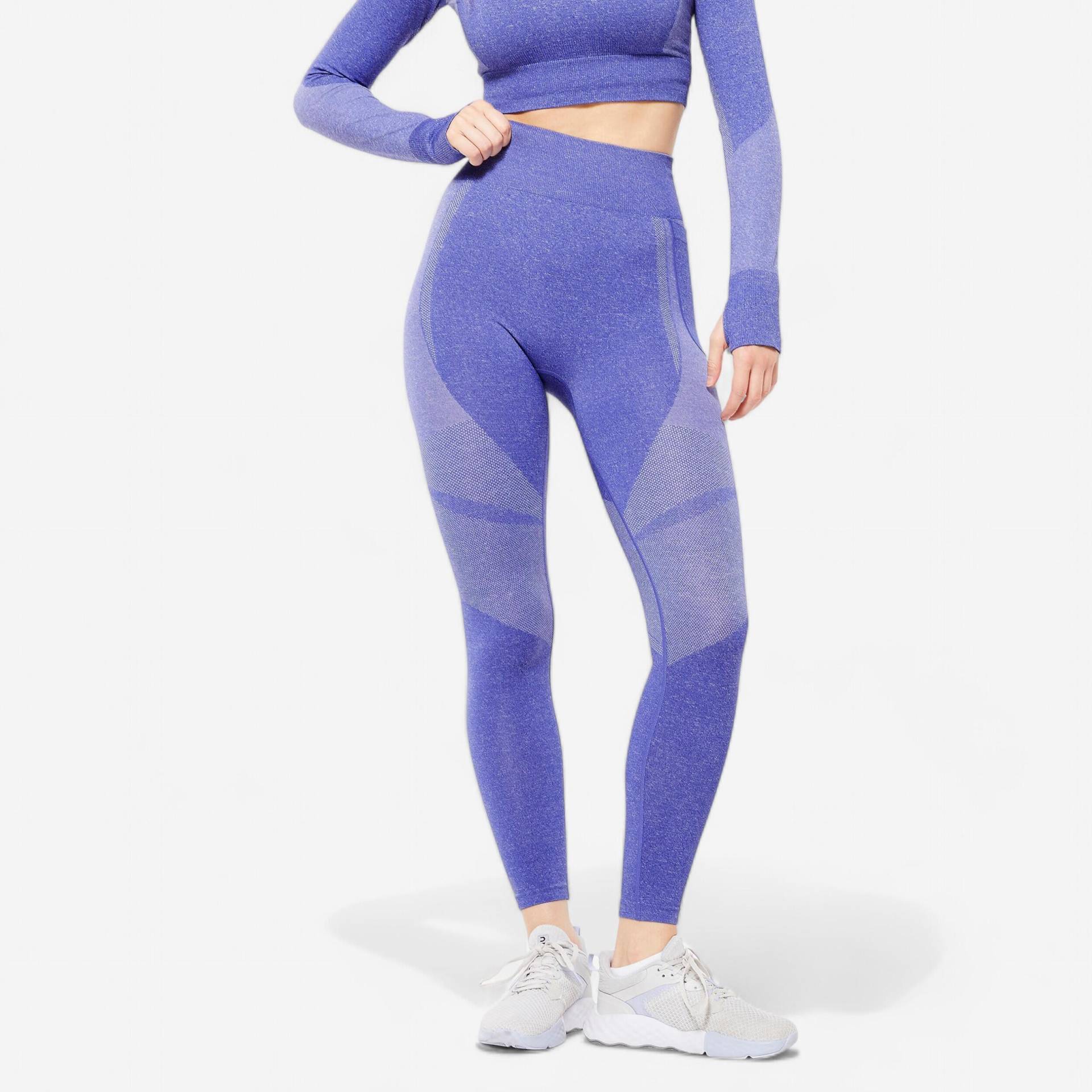 Leggings Damen - FTI 900 leuchtendes indigoblau von Domyos