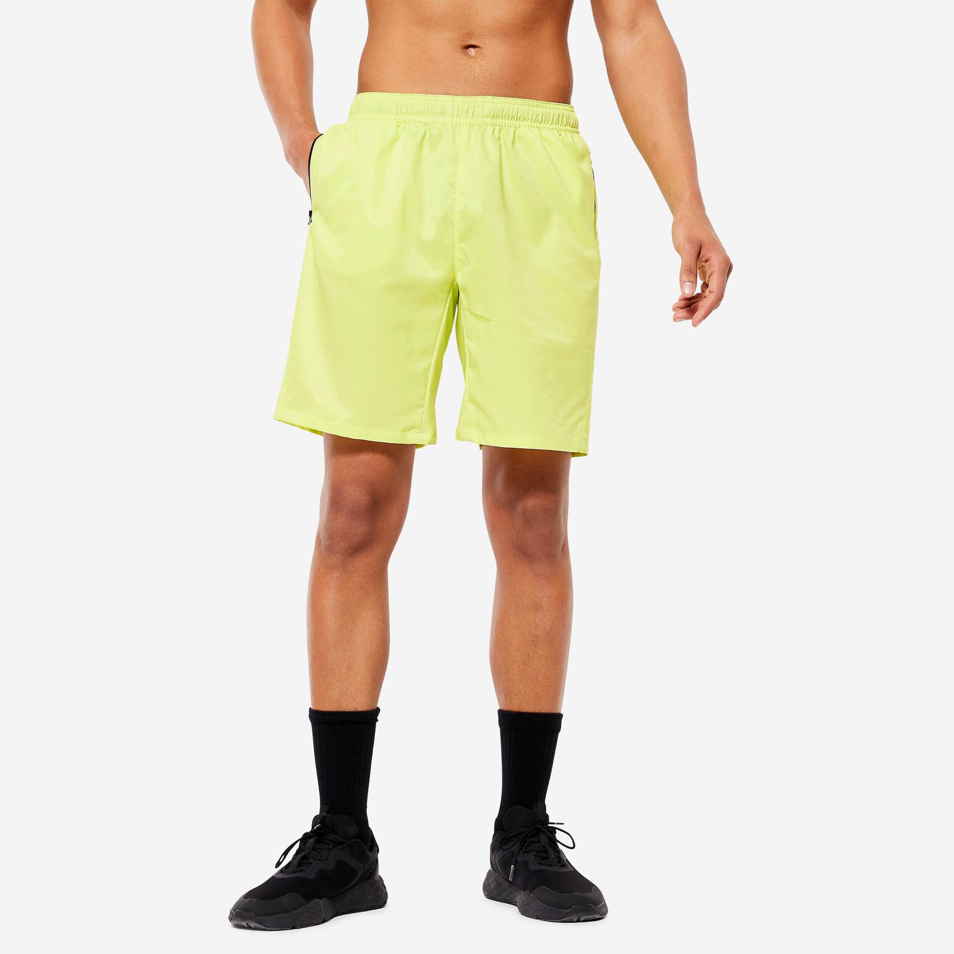 Shorts Herren RV-Taschen - Essential gelb von Domyos
