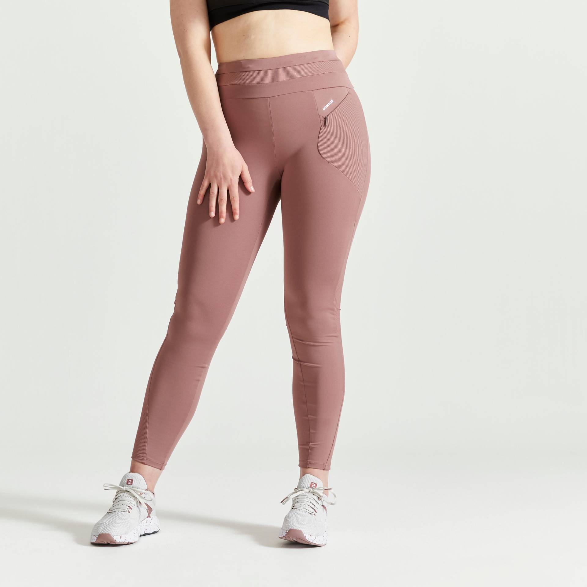 Leggings Damen - 520 braun von Domyos