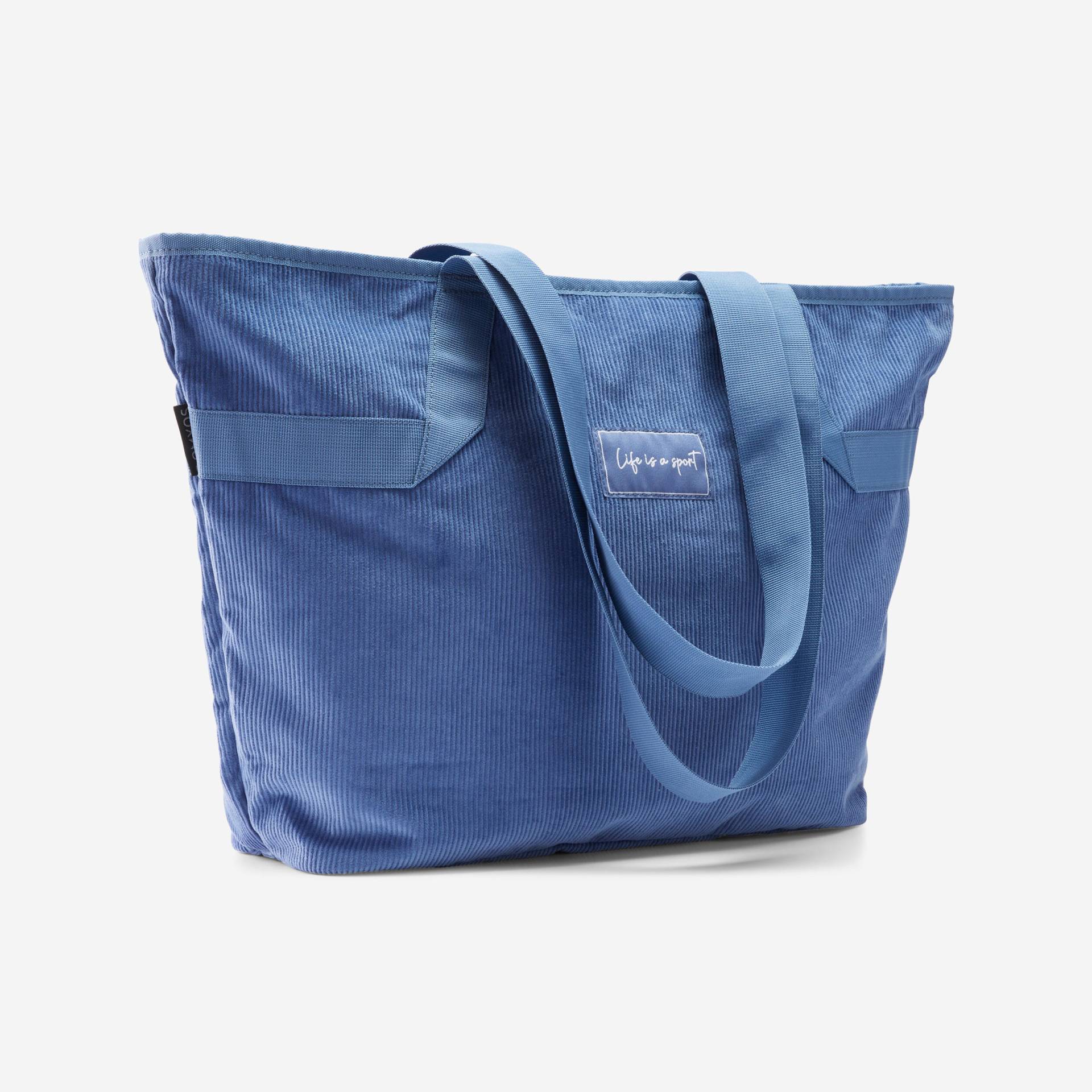 Sporttasche aus Cord 25 l - blau von Domyos