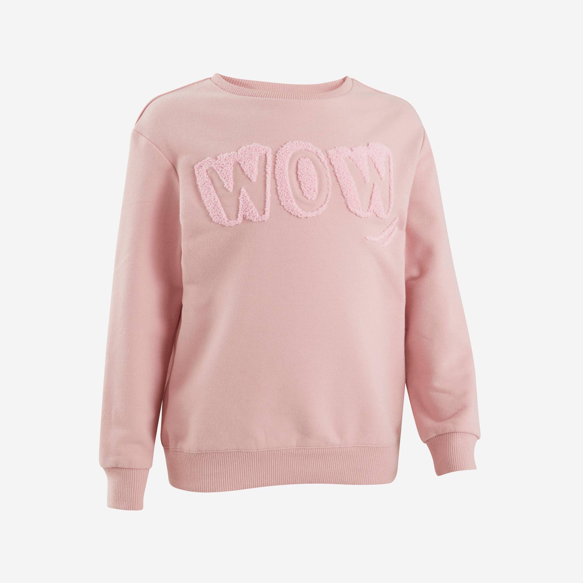 Sweatshirt Kinder Basic - rosa mit Motiv von Domyos