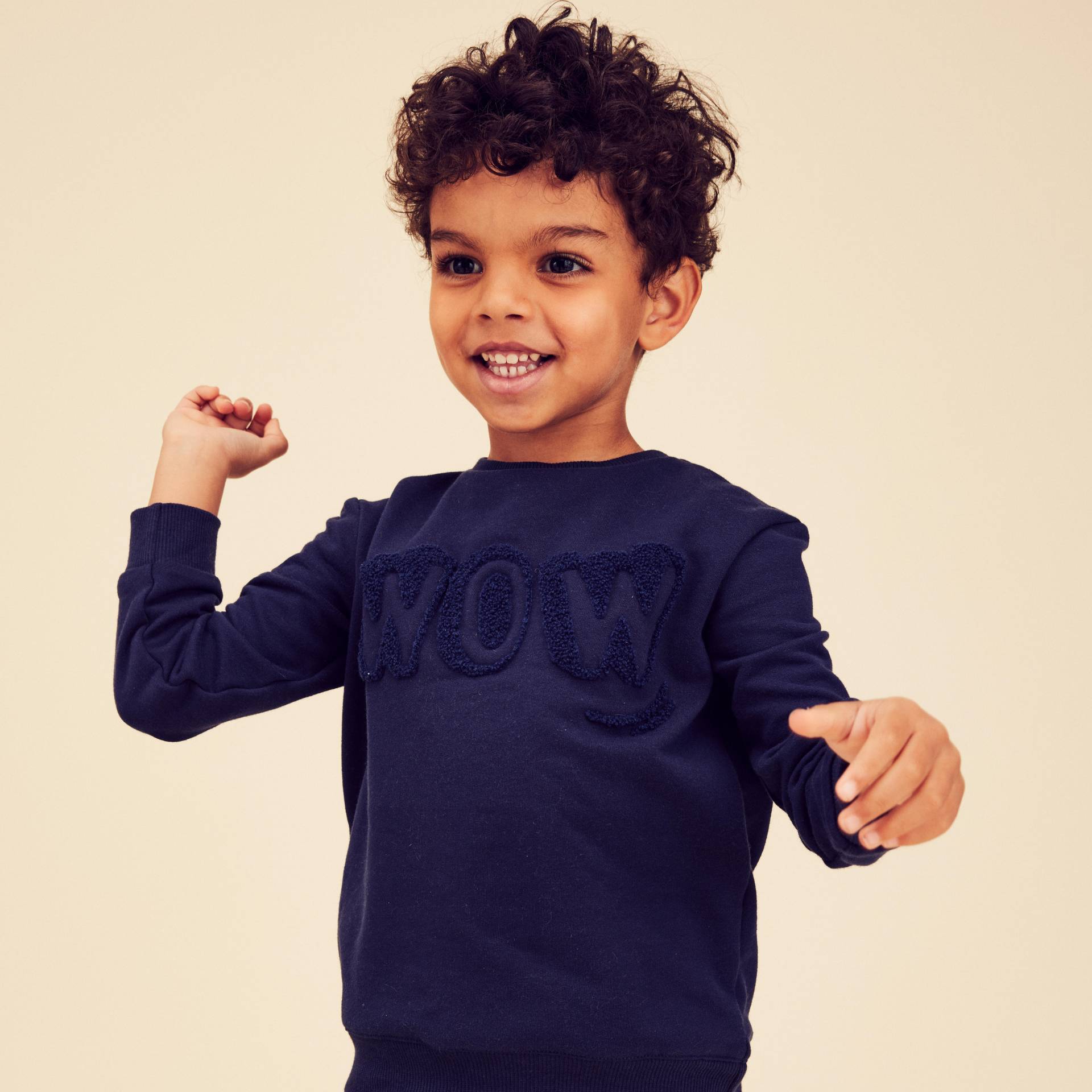 Sweatshirt Baby Basic - marineblau mit Motiv von Domyos