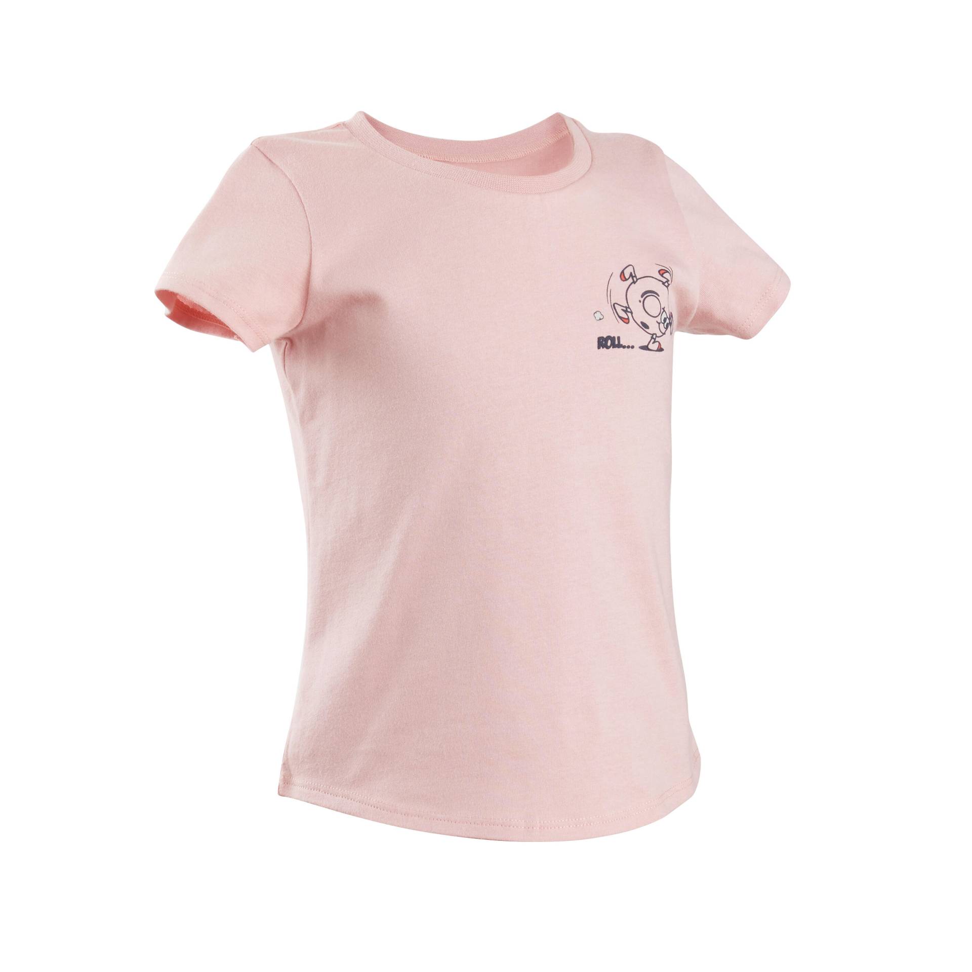 T-Shirt Baby/Kleinkind Basic Baumwolle - rosa von Domyos
