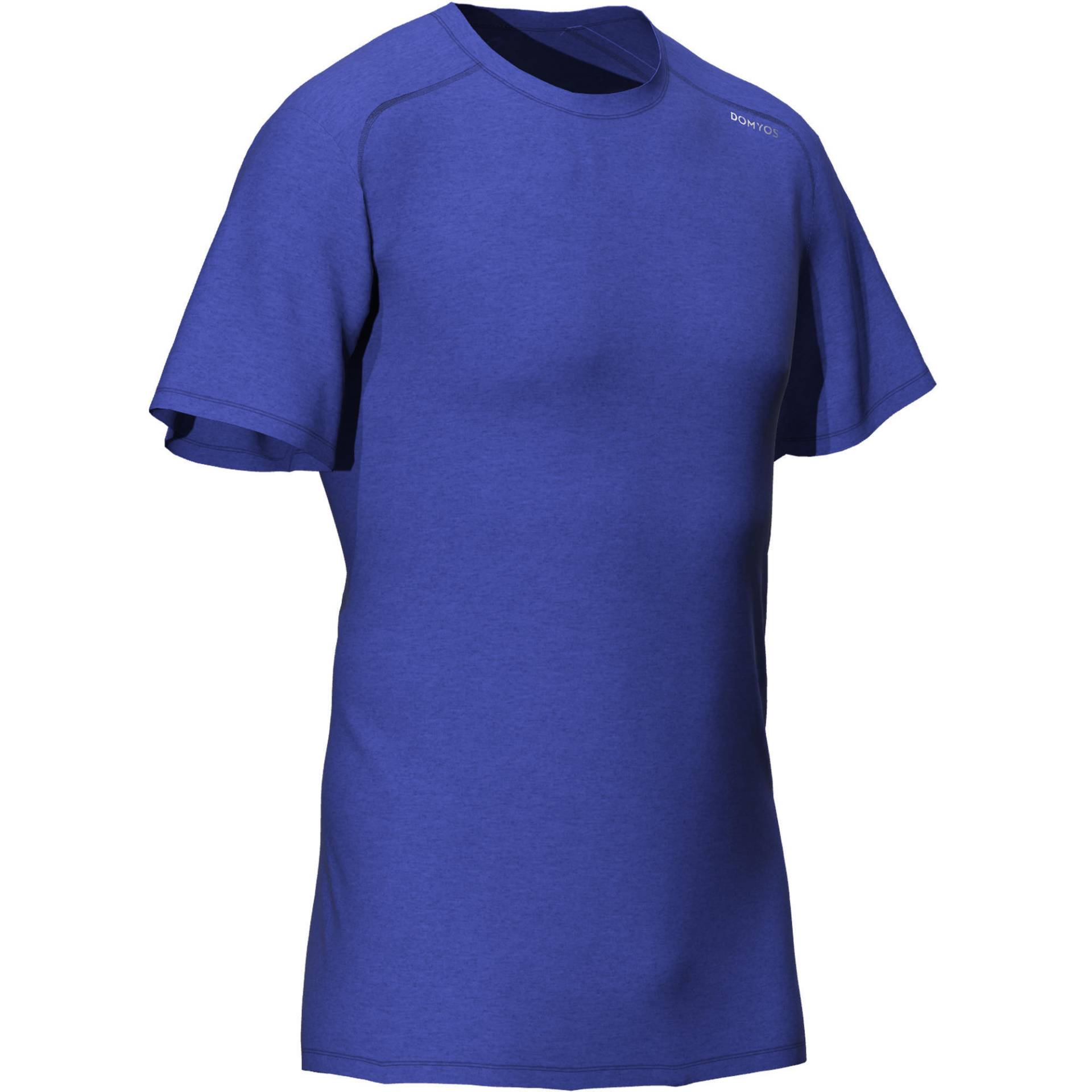 T-Shirt Herren - 100 blaumeliert von Domyos