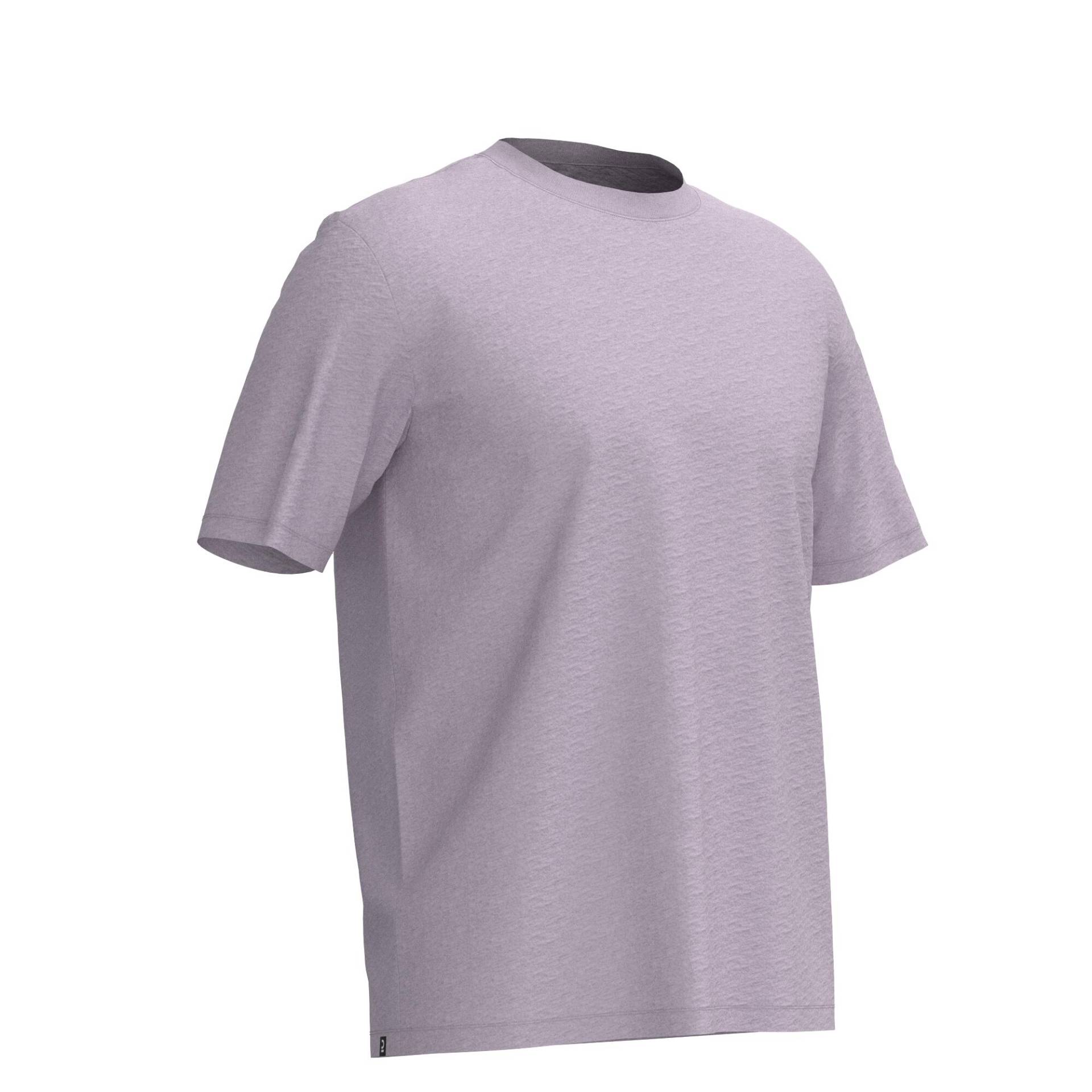 T-Shirt Herren - 500 Essentials blasslila von Domyos