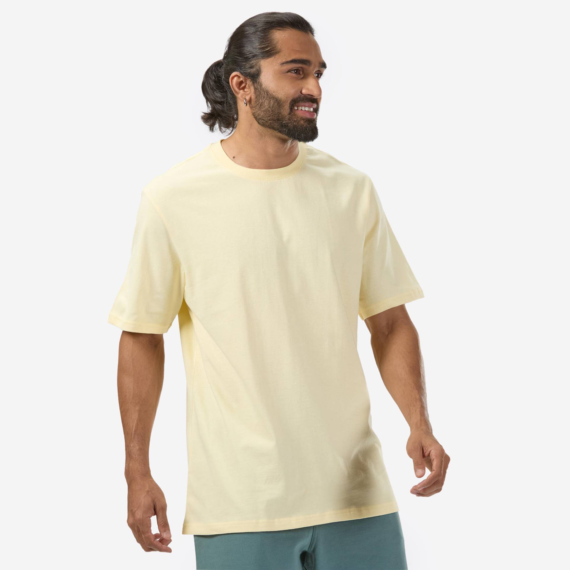 T-Shirt Herren - 500 Essentials vanille von Domyos