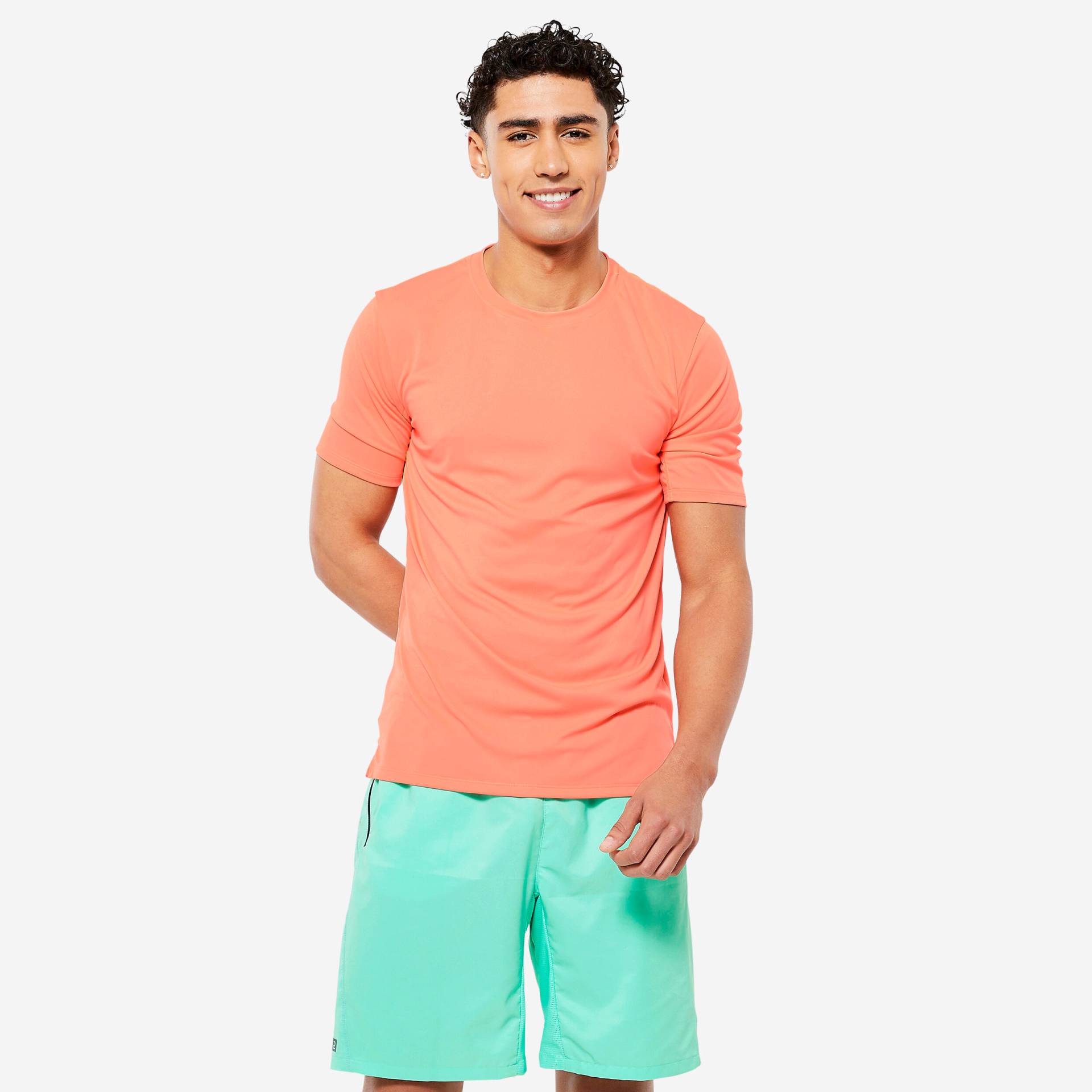 T-Shirt Herren - Essential orange von Domyos
