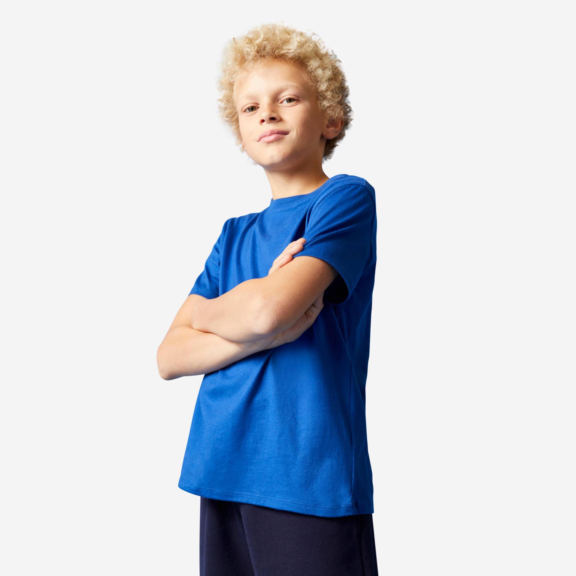 T-Shirt Baumwolle Kinder - blau von Domyos