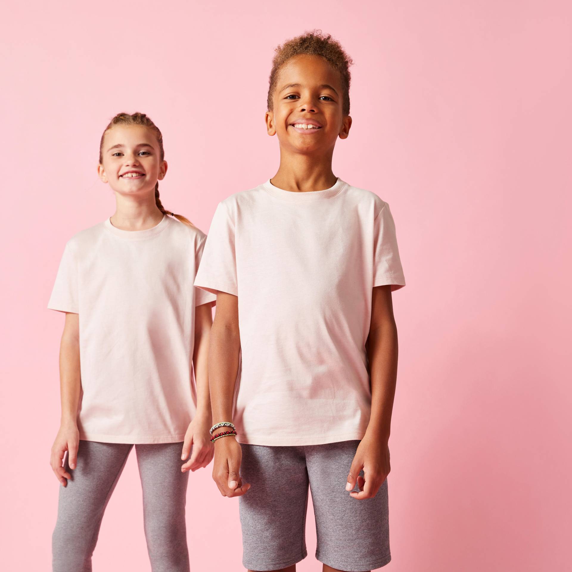 T-Shirt Kinder Baumwolle Ecodesign - einfarbig von Domyos