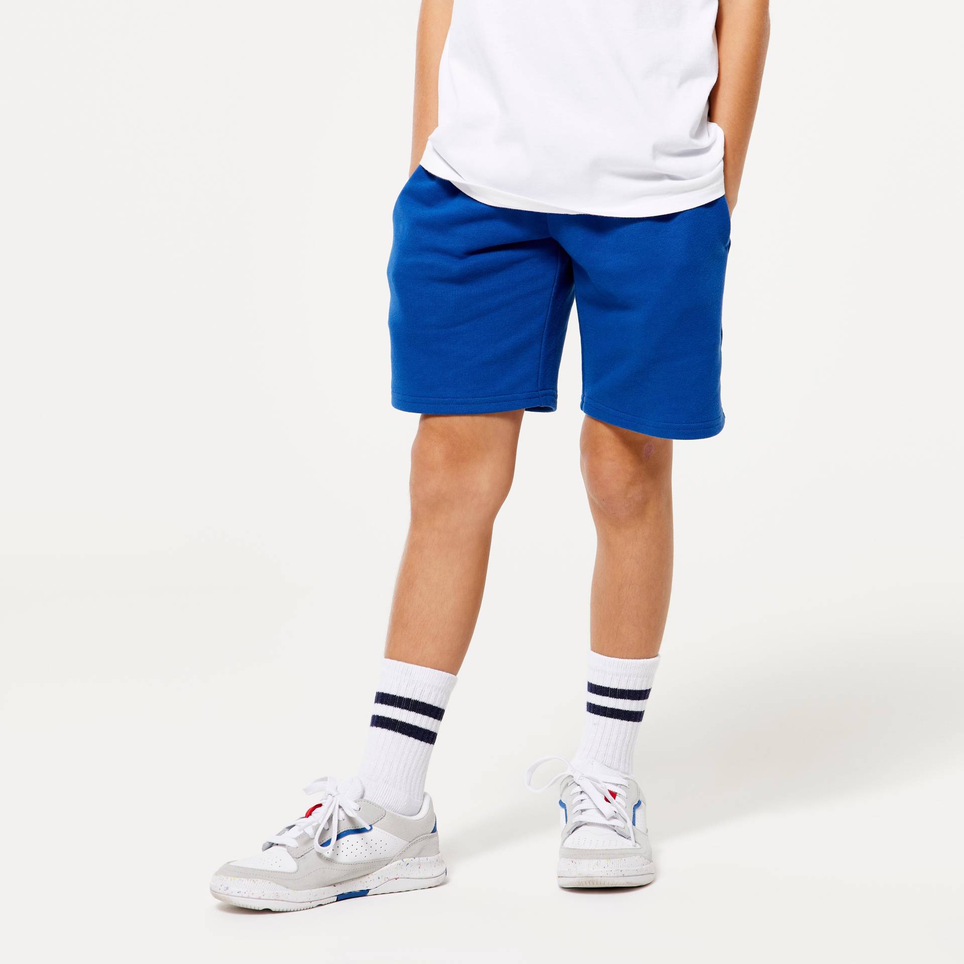 Shorts Kinder Baumwolle - 500 blau von Domyos