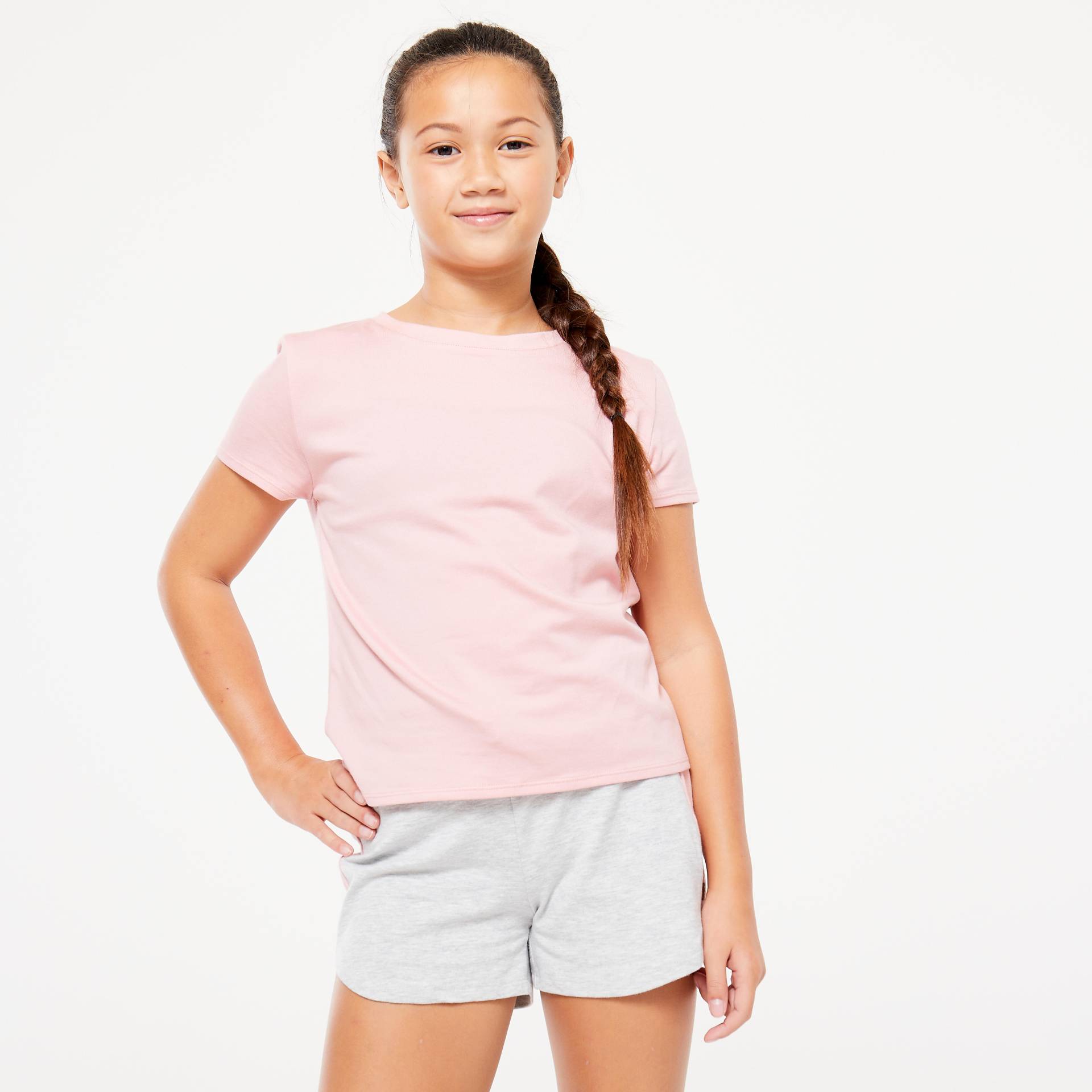 T-Shirt Kinder Baumwolle - 500 rosa von Domyos