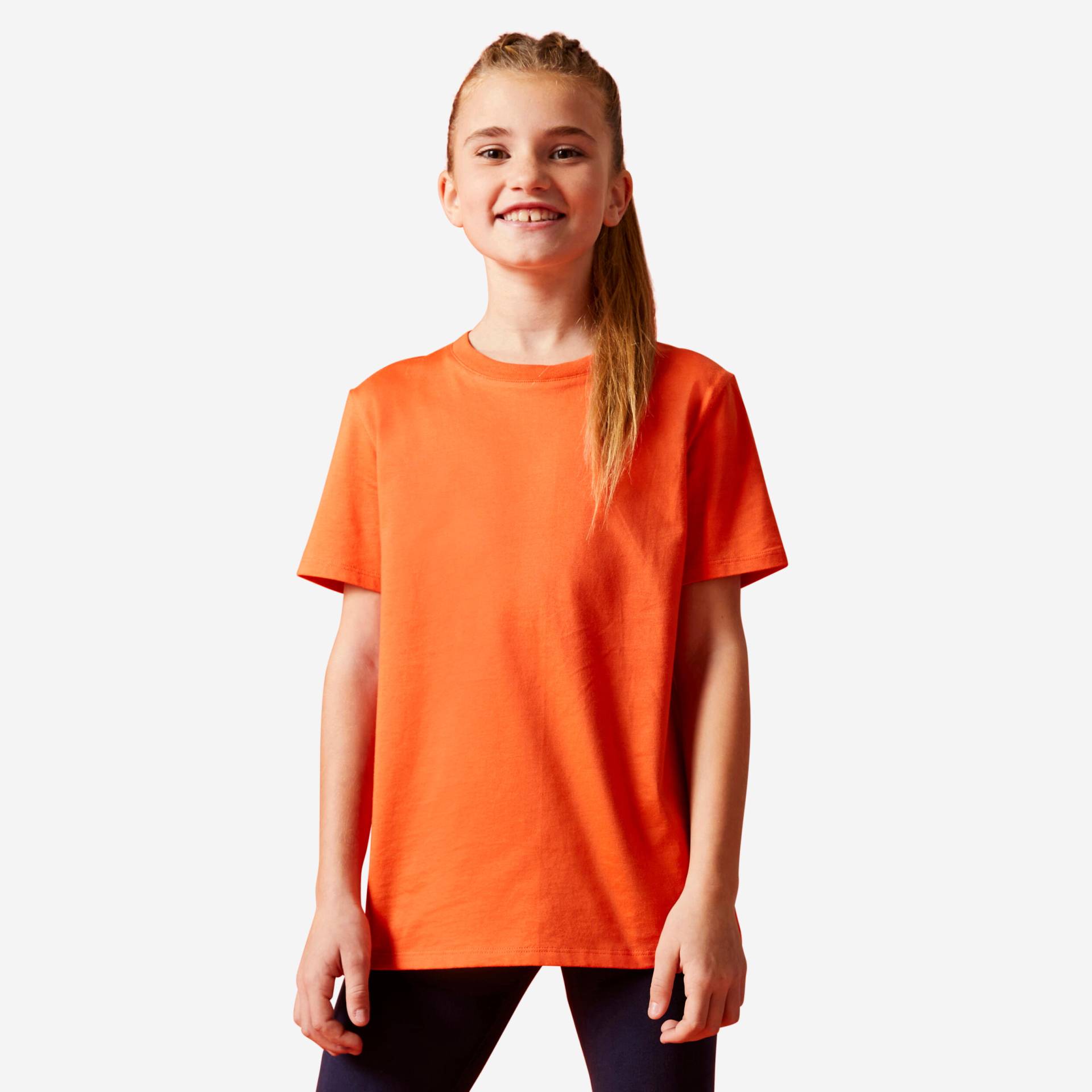 T-Shirt Kinder Baumwolle Ecodesign - einfarbig von Domyos