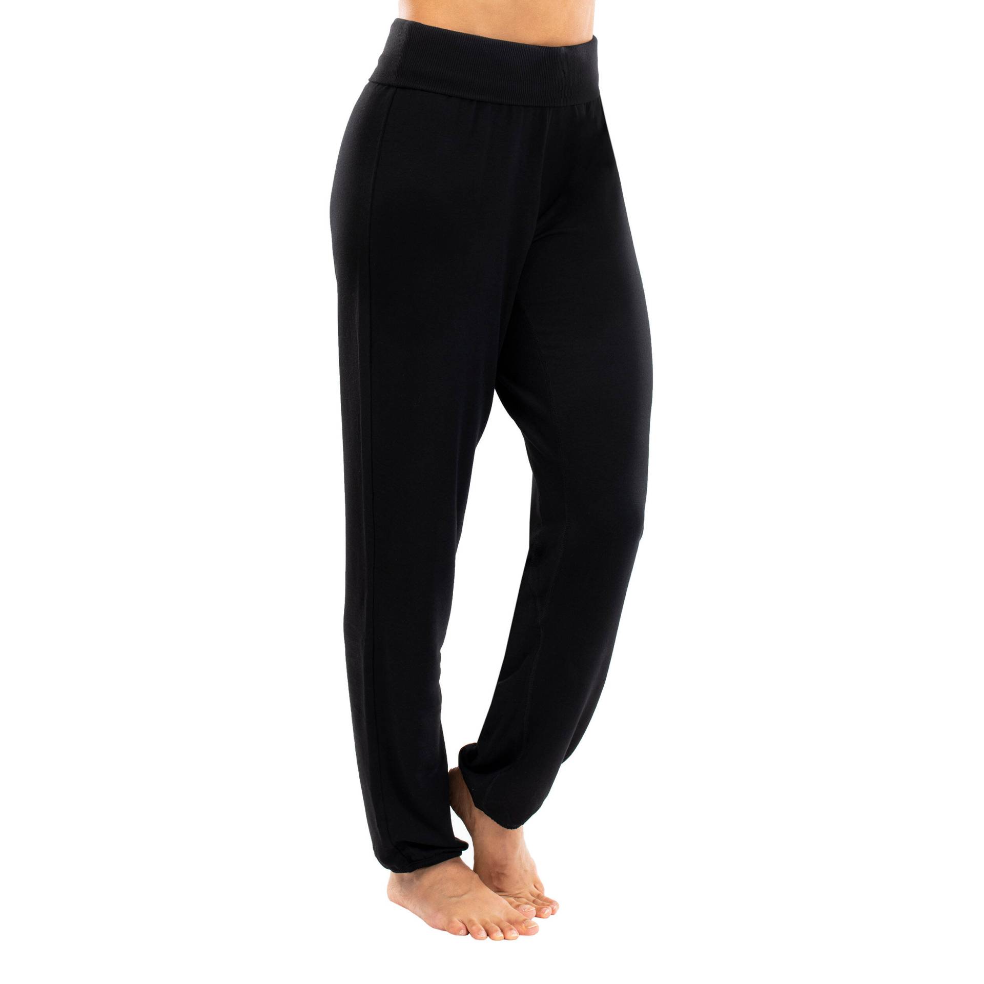 Tanzhose Damen Modern Dance fließend - schwarz von STAREVER