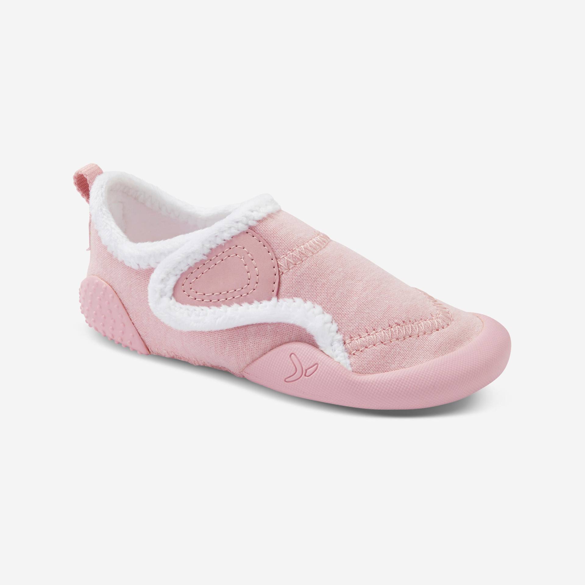 Turnschuhe/Hausschuhe Babylight 550 Comfort Babyturnen rosa von Domyos