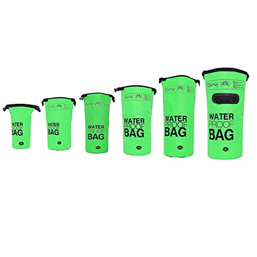 DonDon Dry Bag wasserdichte Tasche 2l, 5l, 10l, 15l, 20l, 30l Pack-Sack Beutel mit Schultergurt - grün 20 Liter von DonDon