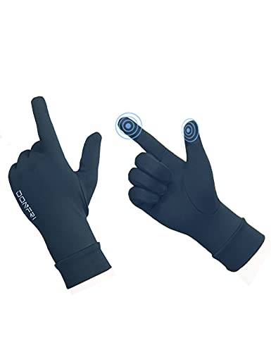 Donfri Touchscreen Handschuhe, Sporthandschuhe Damen Handschuhe Outdoor Fahrradhandschuhe für Laufen, Fahren, Radfahren, Wandern （Schwarz ，L） von Donfri