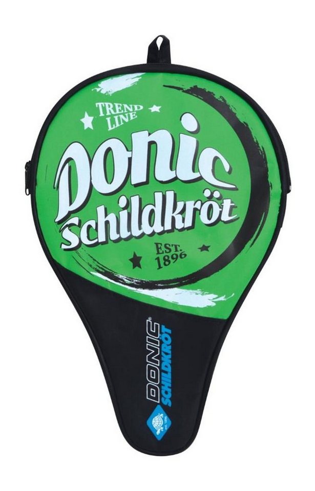 Donic-Schildkröt Schlägerhülle Schlägerhülle Trendline grün-schwarz, Tischtennishülle Schlägerhülle Tischtennis Hülle Schläger Aufbewahrung Tischtennistasche Tasche Case Balltasche Ball Bag von Donic-Schildkröt