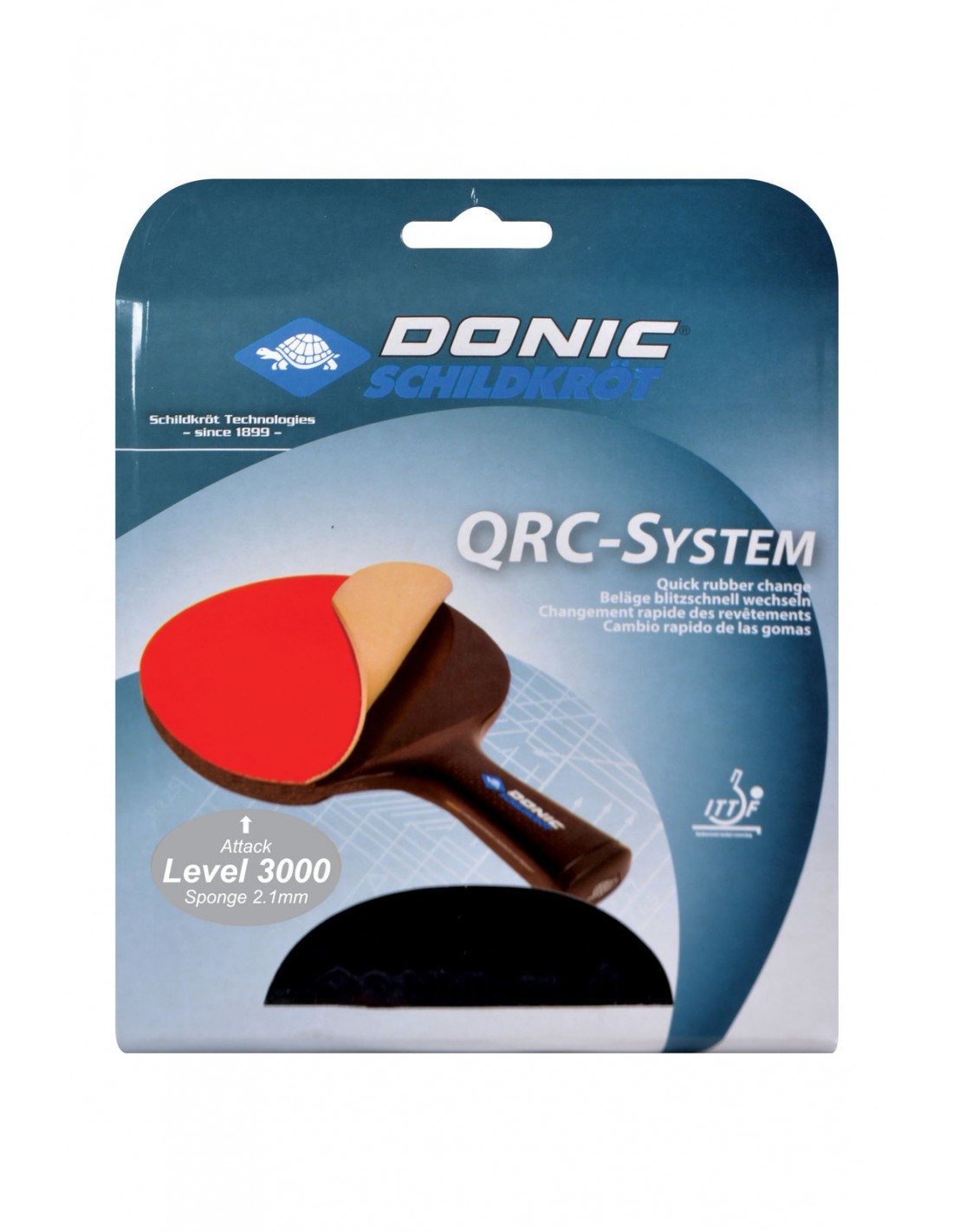 Donic-Schildkröt Tischtennis Ersatzbelag QRC Level 3000 Energy - Spieltyp: Attack von Donic Schildkröt